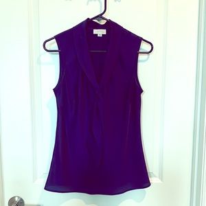 SOLD! Tahari ASL Sleeveless Tie Neck Blouse
